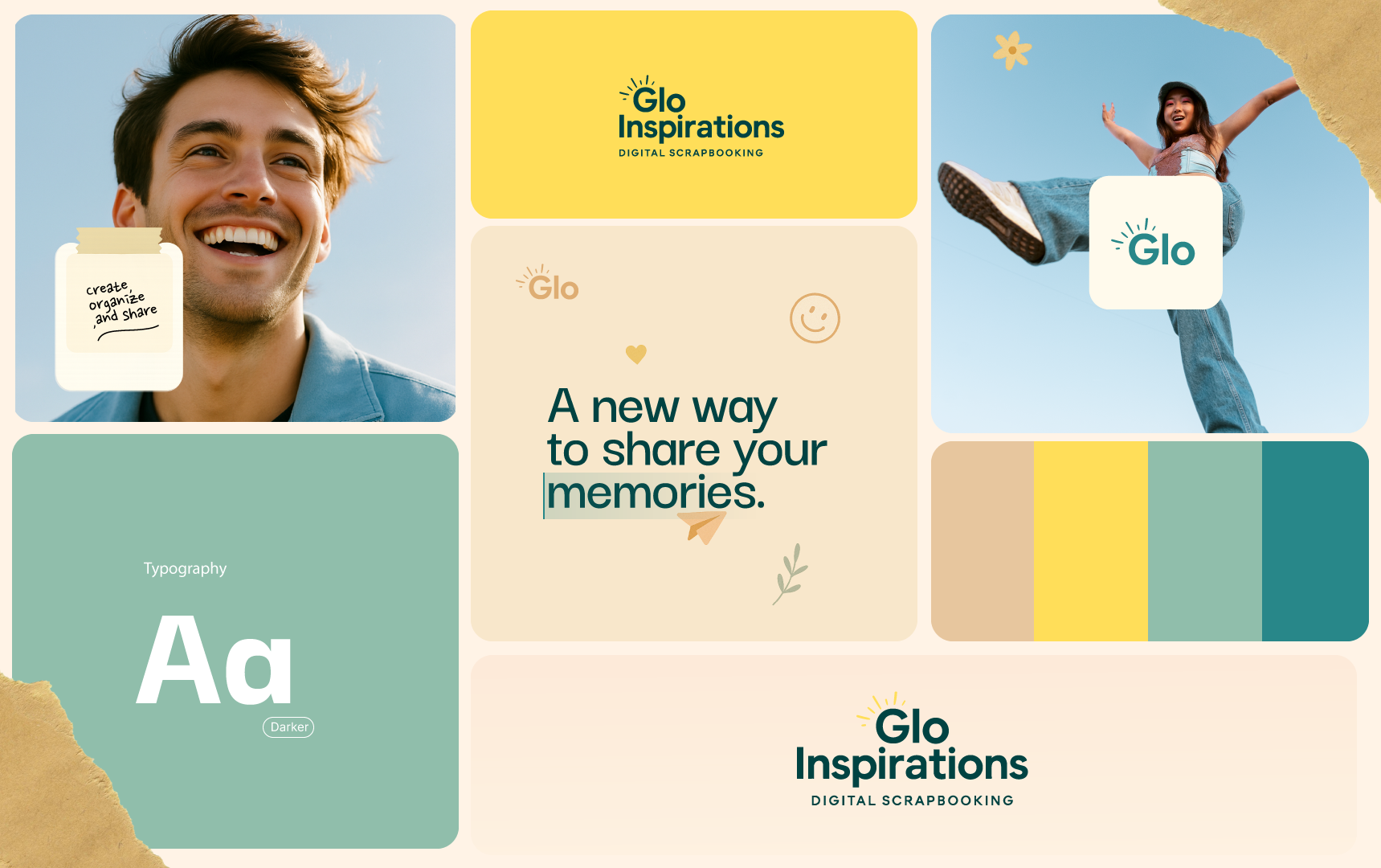 Glo brand identity system